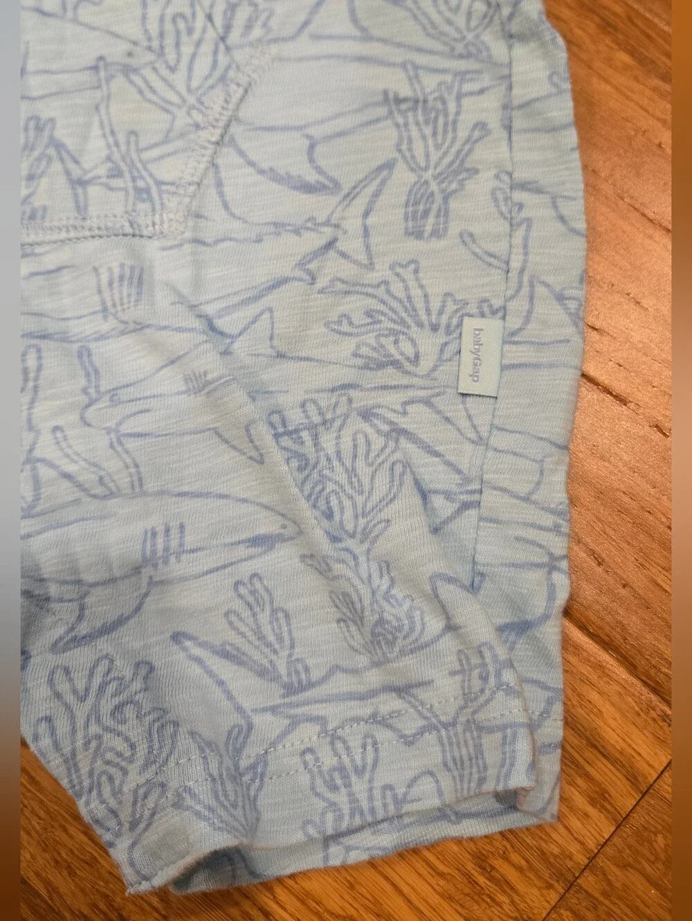 Gap Baby Toddler Blue Shark Shorts Romper